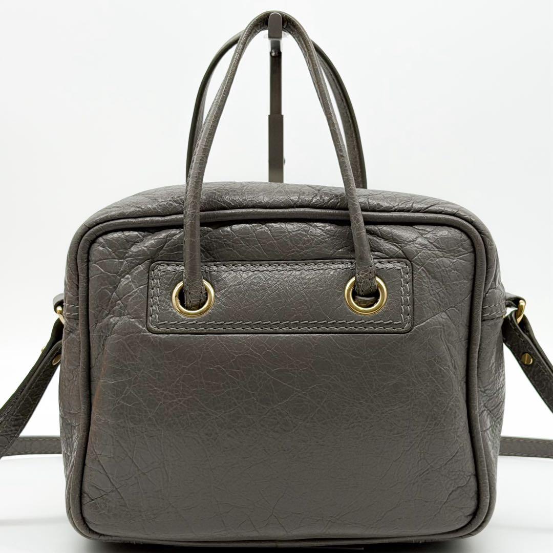 Balenciaga Square Shoulder Handle 2-Way Processing Handbag — view 3