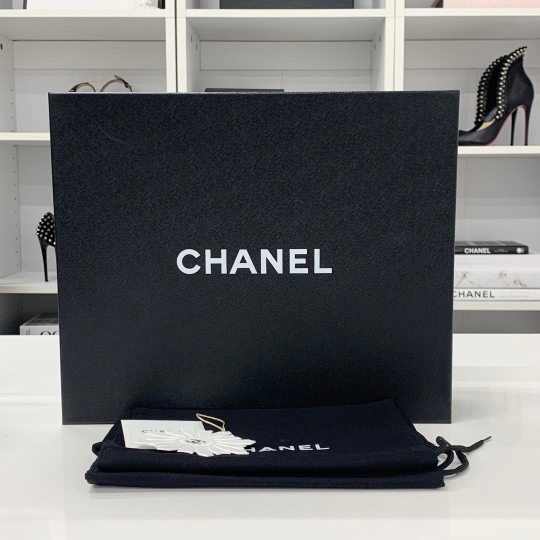 Chanel Cocomark Fabric Sneakers Metallic Black Blue