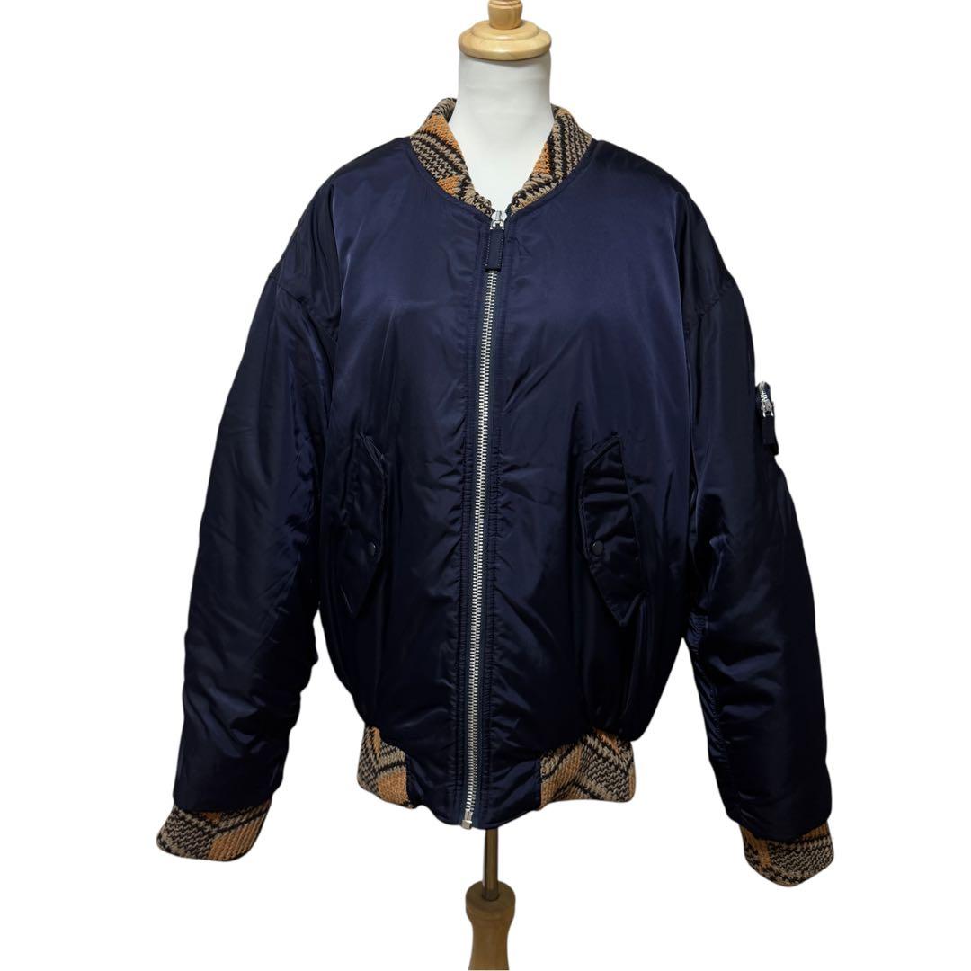 Prada Re-Nylon Knit Bomber Jacket Raf Simons — view 2