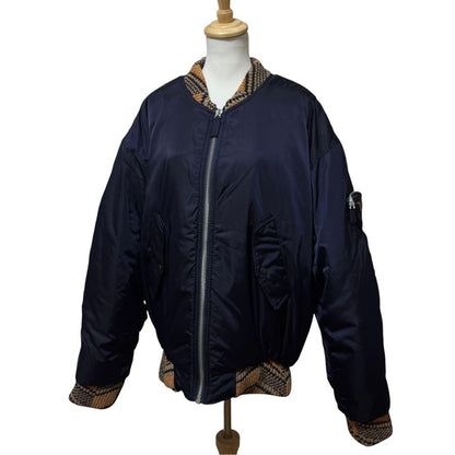 Prada Re-Nylon Knit Bomber Jacket Raf Simons — view 3