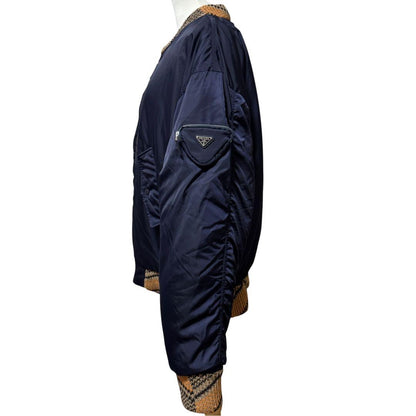 Prada Re-Nylon Knit Bomber Jacket Raf Simons — view 5