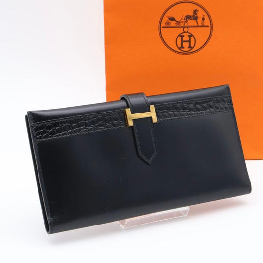 Hermes Bearn Classic Box Calf Wallet