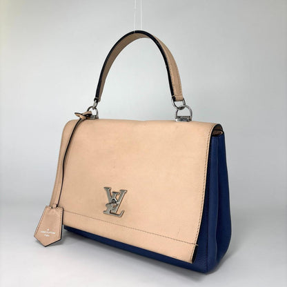 Louis Vuitton Lockme 2 Cartable Blue Handbag — view 2