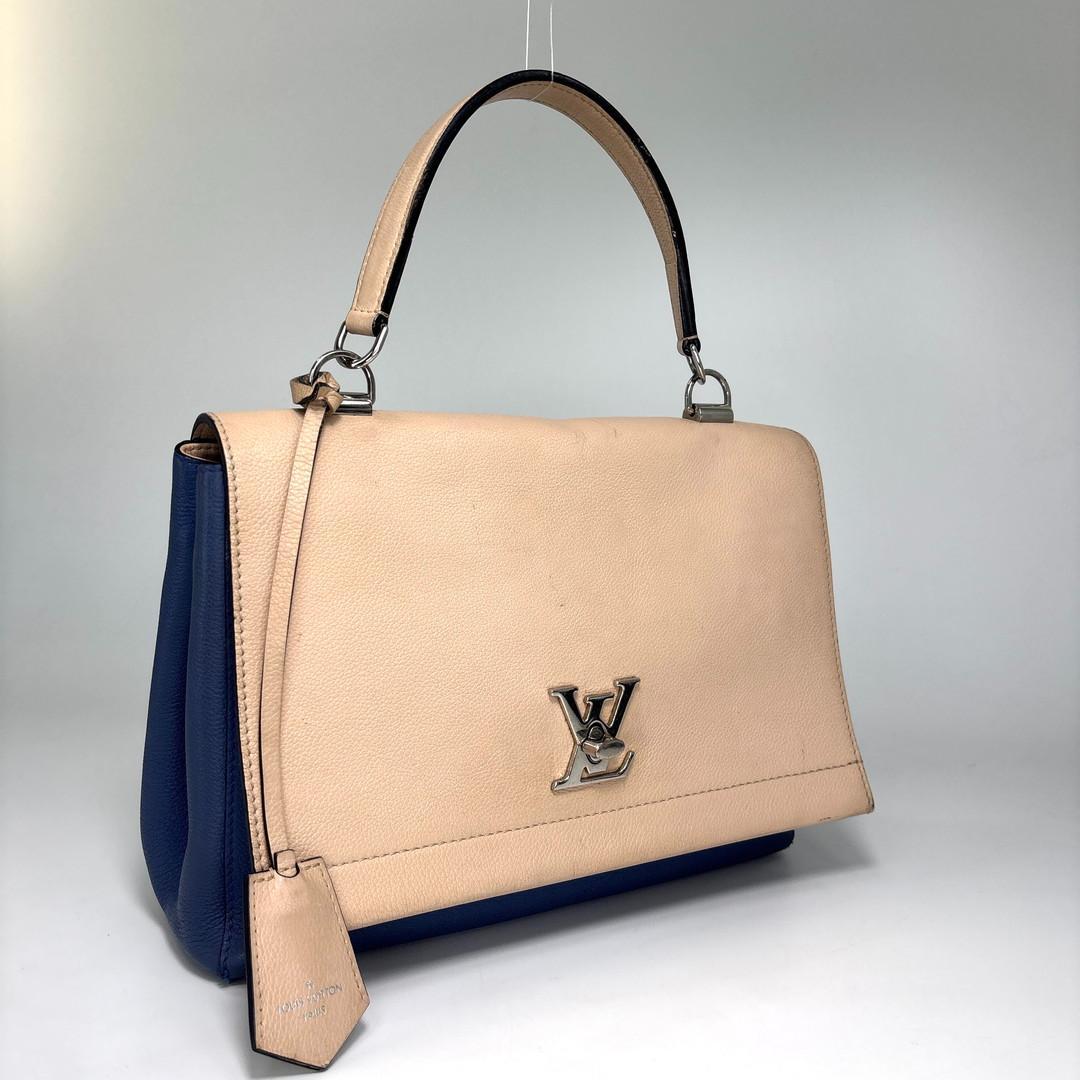 Louis Vuitton Lockme 2 Cartable Blue Handbag — view 3