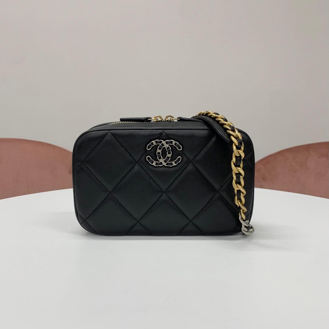 Chanel 19 Quilted CC Logo Lambskin Shoulder