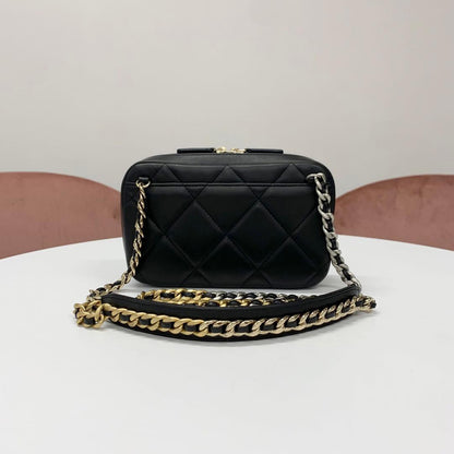 Chanel 19 Quilted CC Logo Lambskin Shoulder — view 3