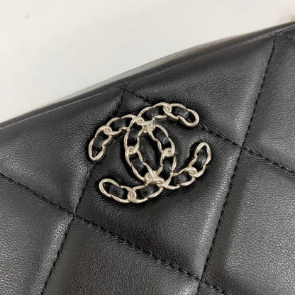 Chanel 19 Quilted CC Logo Lambskin Shoulder — view 8