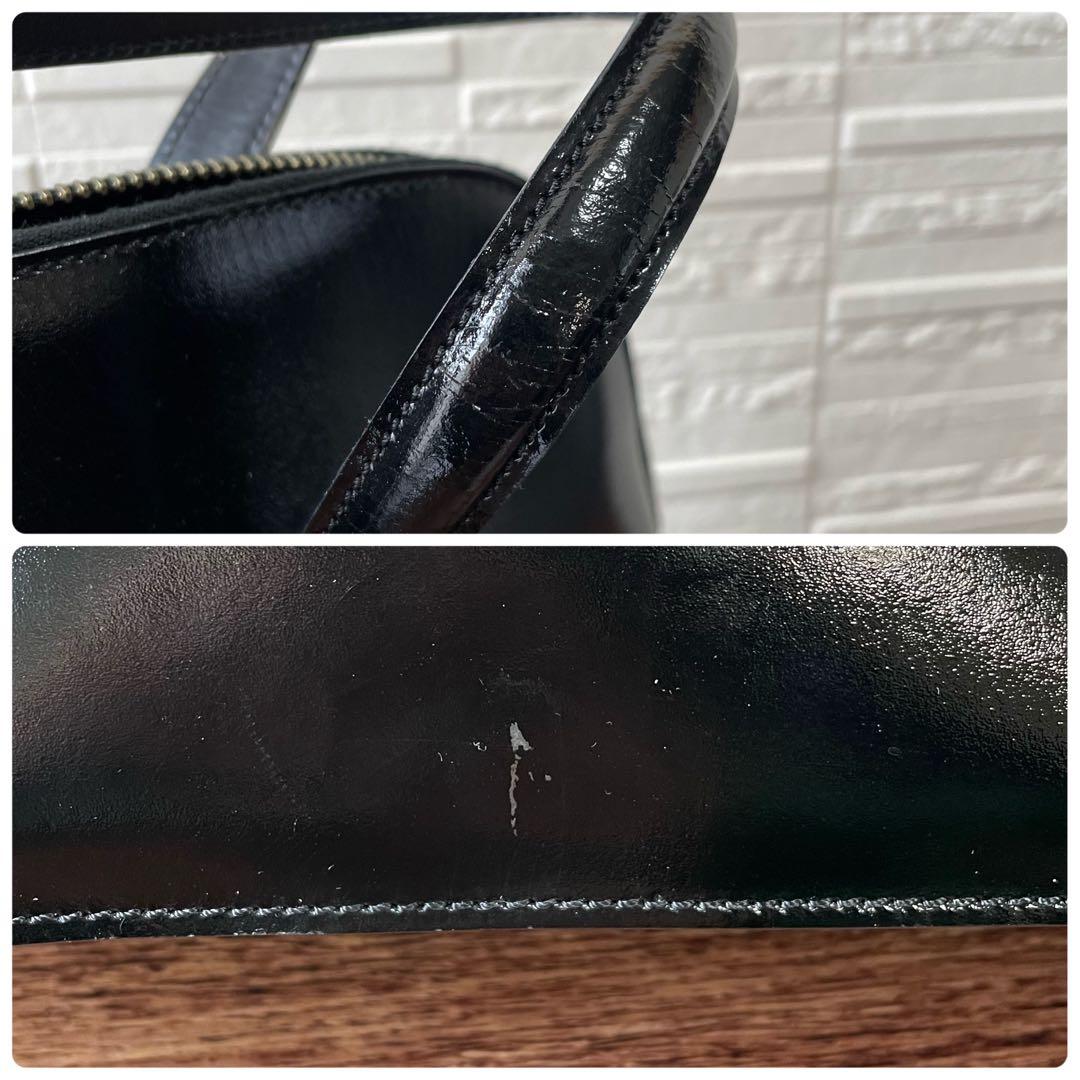 Celine Leather Gold Hand Bag Black — view 9