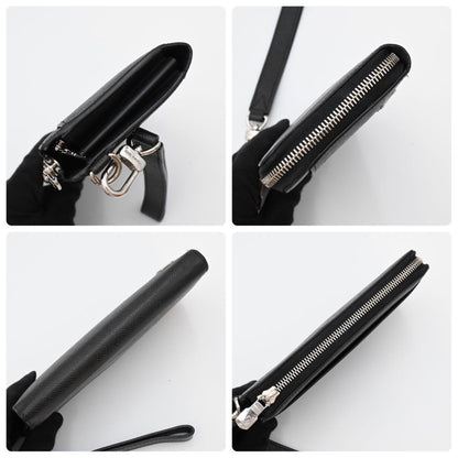 Louis Vuitton Taiga Zippy Dragonne Wallet Black — view 6