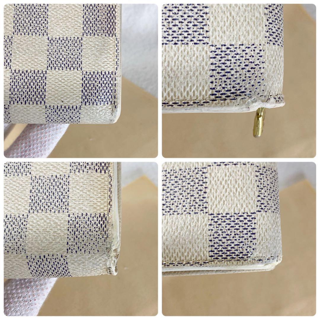 Louis Vuitton Portefeuille Sarah Damier Azure Long Wallet With 10 Card Slots