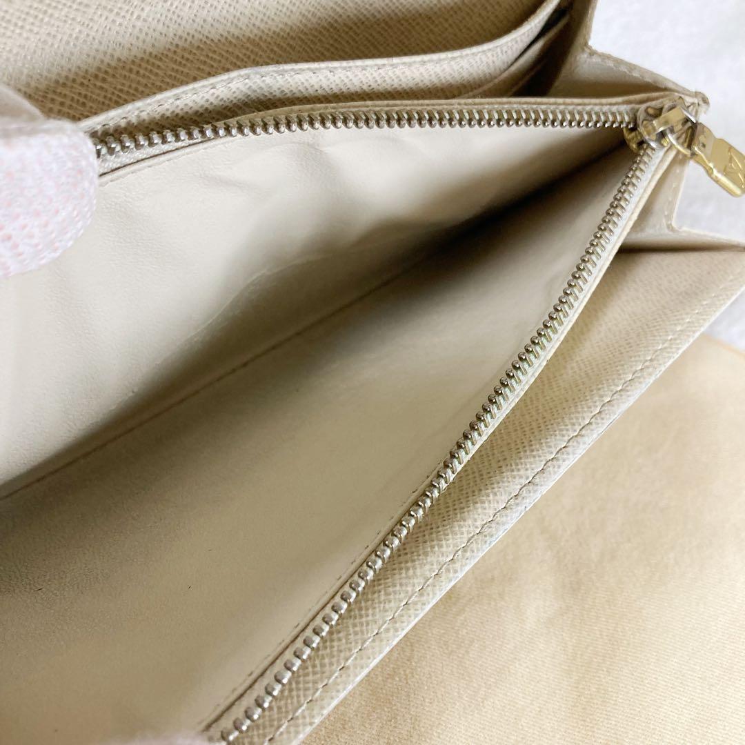 Louis Vuitton Portefeuille Sarah Damier Azure Long Wallet With 10 Card Slots