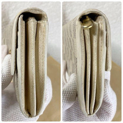 Louis Vuitton Portefeuille Sarah Damier Azure Long Wallet With 10 Card Slots