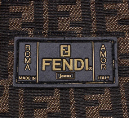 Fendi Zucca Pattern All Over Straight Pants 42 — view 6