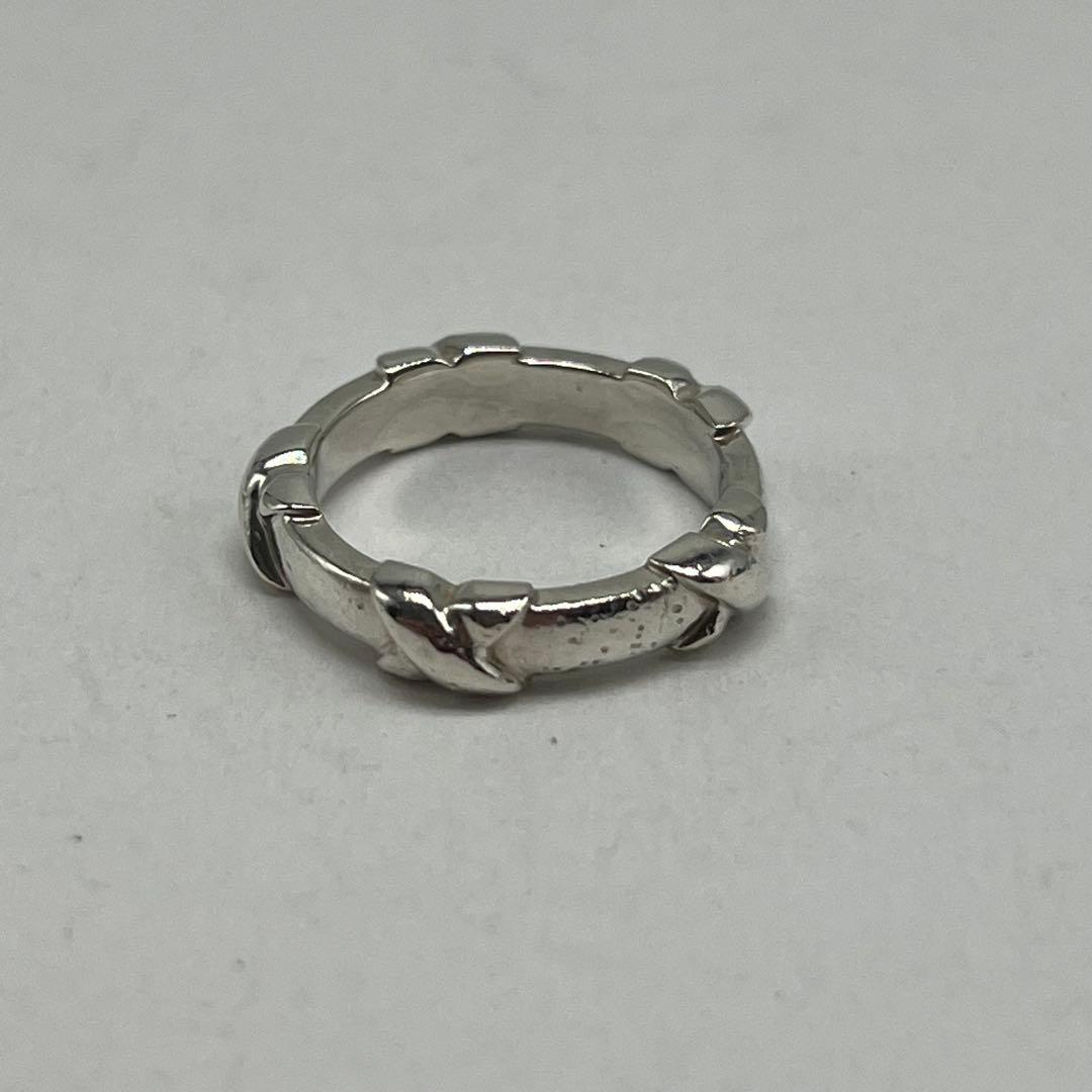 Tiffany & Co Signature Cross Stitch Ring Silver — view 4
