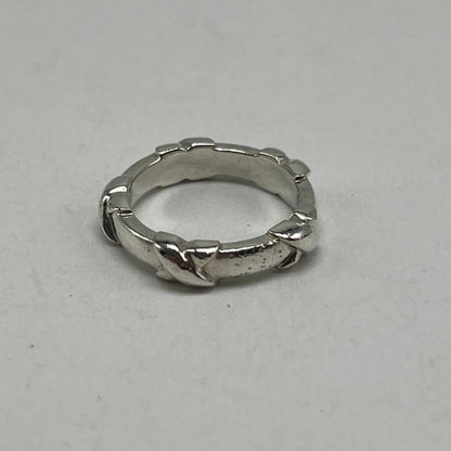 Tiffany & Co Signature Cross Stitch Ring Silver — view 4