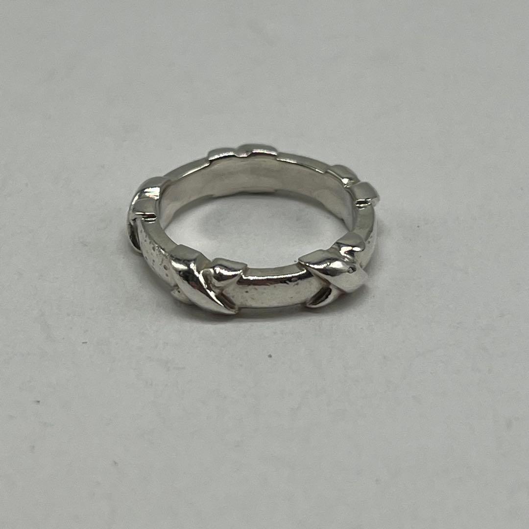Tiffany & Co Signature Cross Stitch Ring Silver — view 5