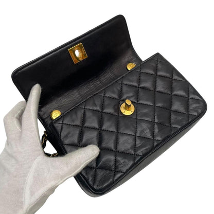 Chanel Lambskin Mini Quilted Flap Shoulder Bag Leather — view 8