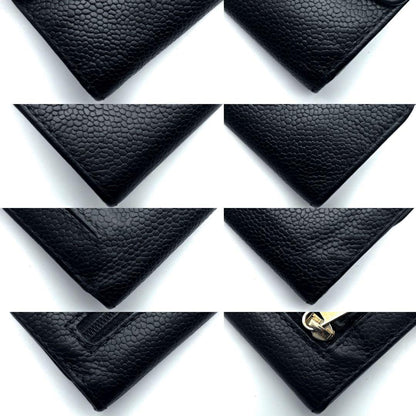Chanel Wallet Coco Stitch Caviar Trifold Compact — view 9