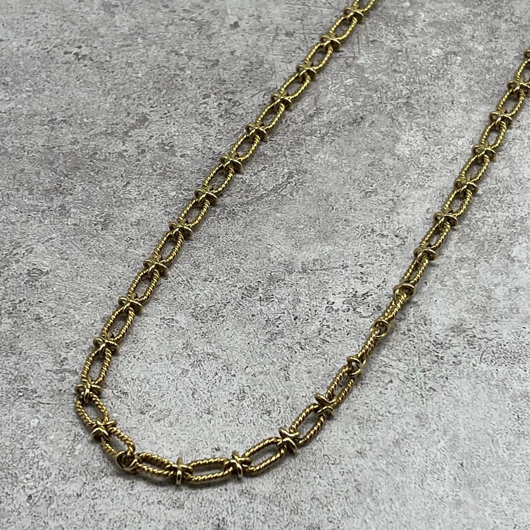 Tiffany & Co Twisted Rope Cross Necklace 14k