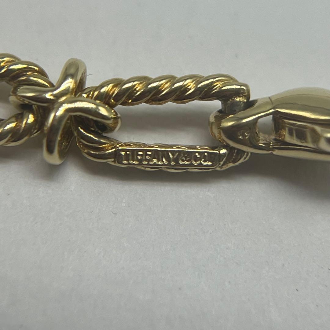 Tiffany & Co Twisted Rope Cross Necklace 14k — view 5