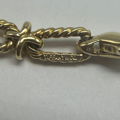 Tiffany & Co Twisted Rope Cross Necklace 14k — view 5