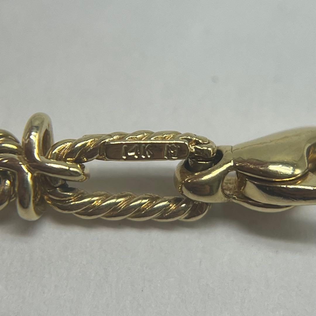 Tiffany & Co Twisted Rope Cross Necklace 14k — view 6