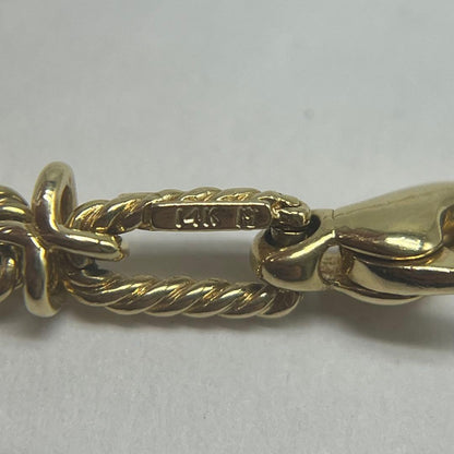 Tiffany & Co Twisted Rope Cross Necklace 14k — view 6