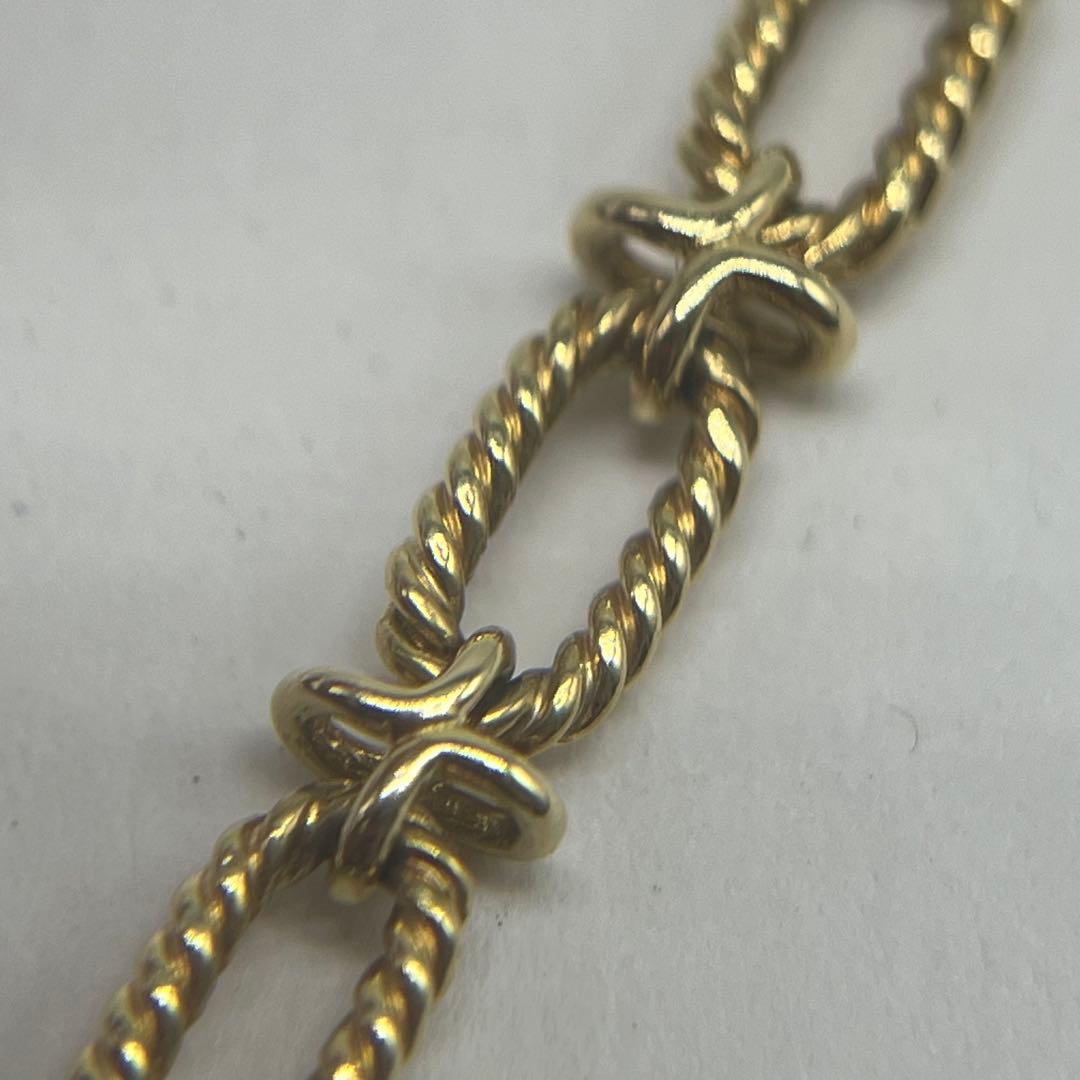Tiffany & Co Twisted Rope Cross Necklace 14k — view 7