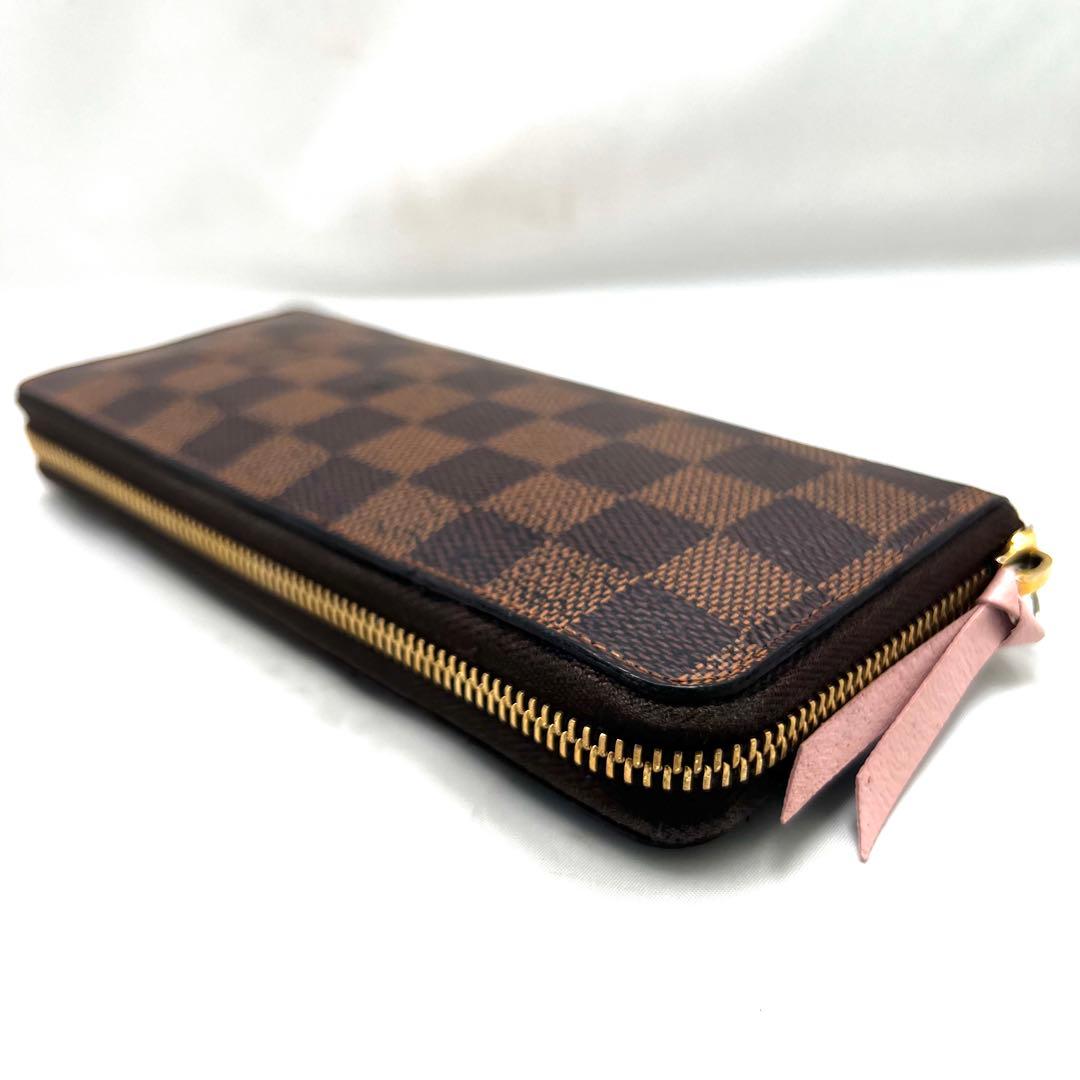 Louis Vuitton Damier Ebene Clemence Rosevalerine Zippy Wallet — view 5