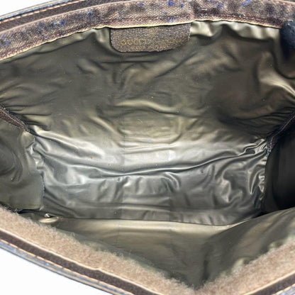 Gucci GG Sherry Line Clutch Brown Beige Logo — view 4
