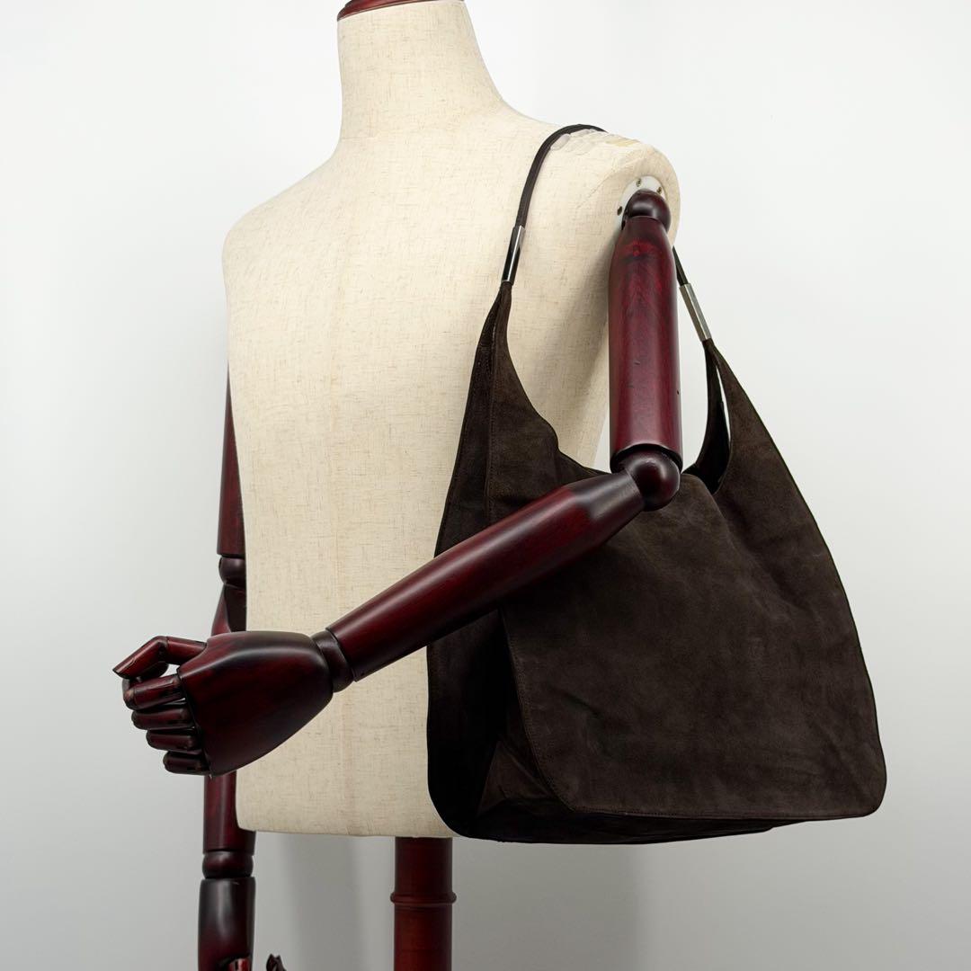 Gucci Suede Vintage Shoulder Bag — view 4