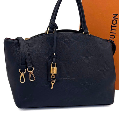 Louis Vuitton Monogram Empreinte Grand Palais MM Black Leather