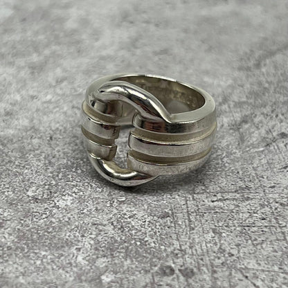 Tiffany & Co Atlas Grooved Circle Ring Silver