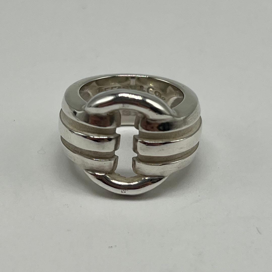 Tiffany & Co Atlas Grooved Circle Ring Silver — view 2