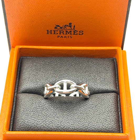 Hermes Ring Ancienne Chaine d'Ancre 925 Sterling Silver 57