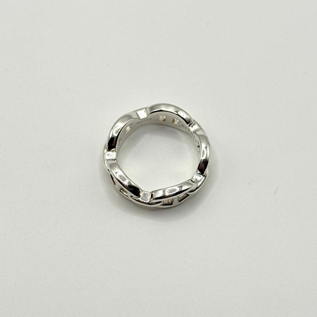 Hermes Ring Ancienne Chaine d'Ancre 925 Sterling Silver 57