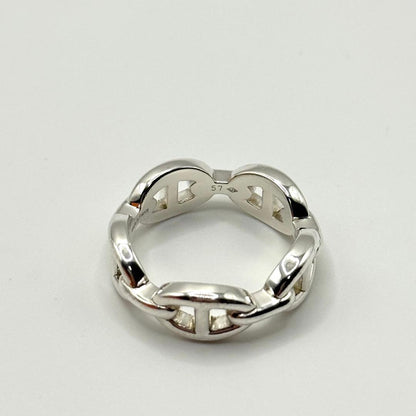 Hermes Ring Ancienne Chaine d'Ancre 925 Sterling Silver 57