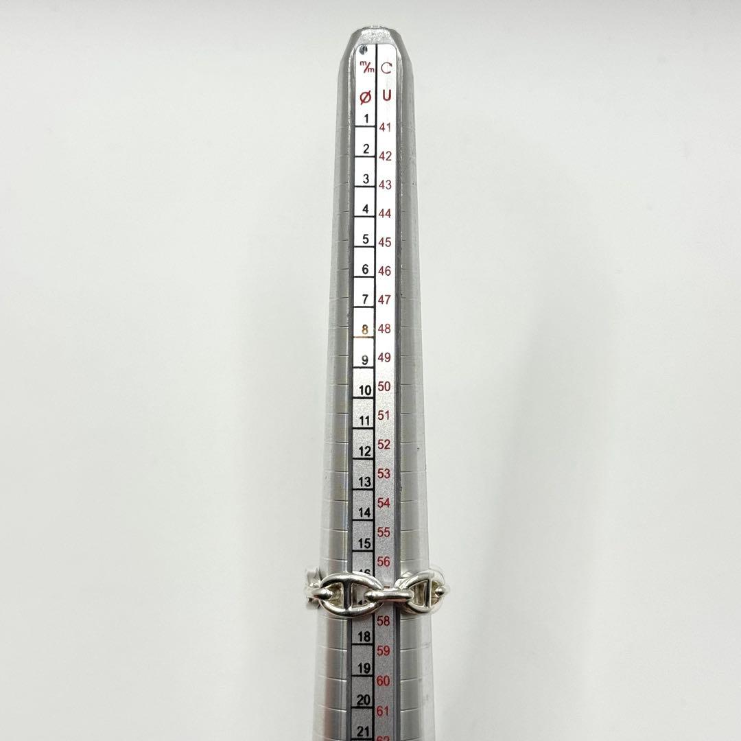 Hermes Ring Ancienne Chaine d'Ancre 925 Sterling Silver 57