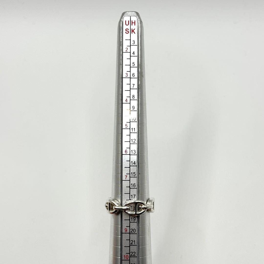 Hermes Ring Ancienne Chaine d'Ancre 925 Sterling Silver 57