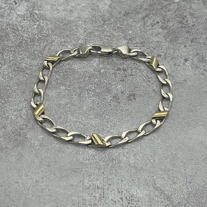 Tiffany & Co Figaro Chain Bracelet Combination