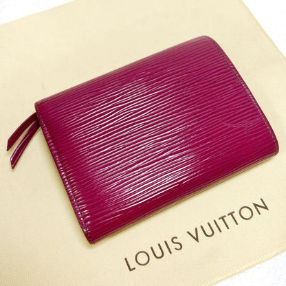 Louis Vuitton Epi Portefeuille Victorine Fuchsia Folding Wallet
