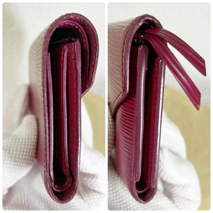 Louis Vuitton Epi Portefeuille Victorine Fuchsia Folding Wallet