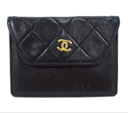 Chanel Quilted CC Logo Lambskin Card Case Mini — view 2