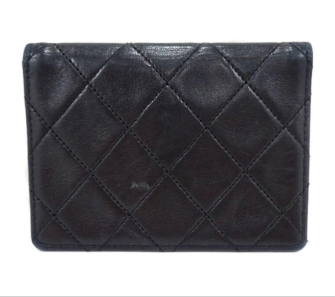 Chanel Quilted CC Logo Lambskin Card Case Mini — view 3