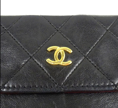 Chanel Quilted CC Logo Lambskin Card Case Mini — view 4
