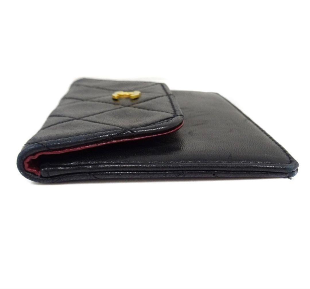 Chanel Quilted CC Logo Lambskin Card Case Mini — view 5