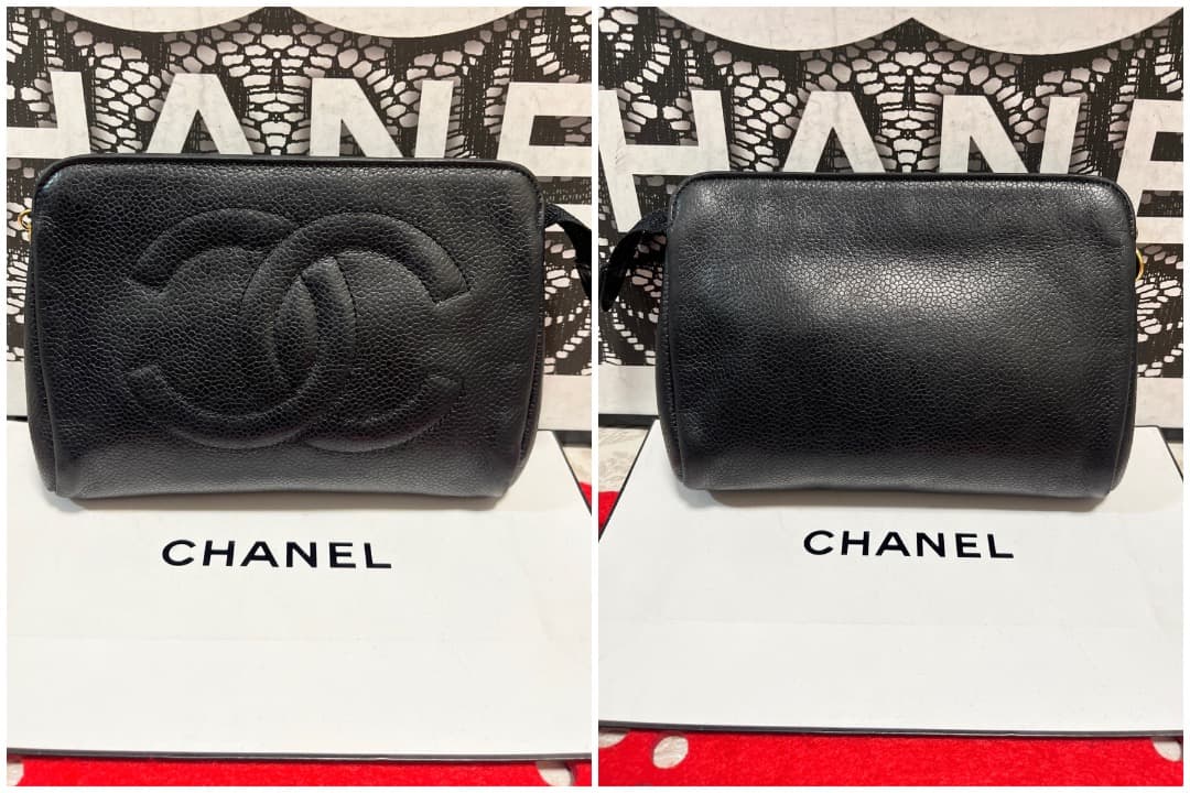 Chanel Caviar Leather Pouch Vanity — view 3