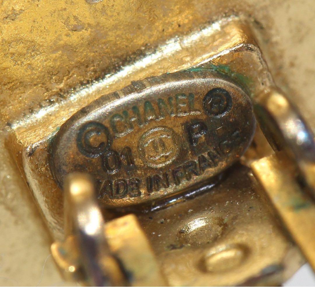 Chanel Coco Mark Enamel Round Earrings