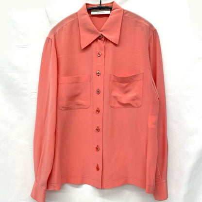 Chanel Long Sleeve Top Blouse Shirt Pink