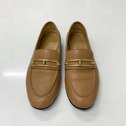 Hermes Colette Leather Roulis Buckle Moccasins Loafers Brown — view 2